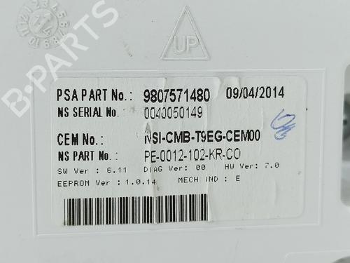 Instrument cluster PEUGEOT 308 II (LB_, LP_, LW_, LH_, L3_) 1.6 HDi / BlueHDi 115 | BP9309263C47 