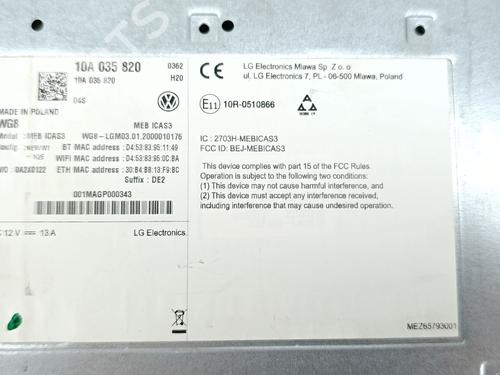 Radio VW ID.3 (E11, E12) Pro | BP37154471E6 - Image 3