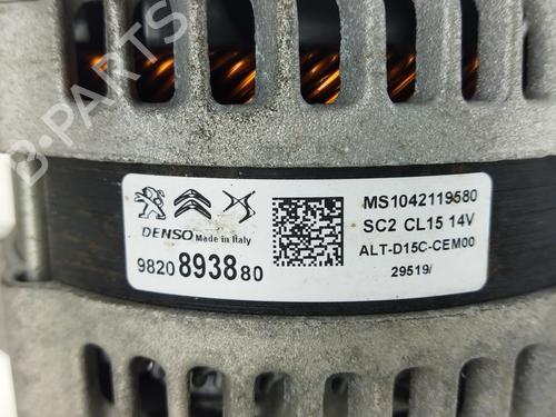 Alternator PEUGEOT 208 I (CA_, CC_) 1.5 BlueHDI 100 | BP9738849M7 