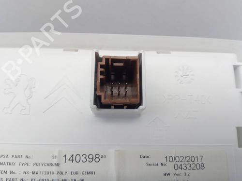 Instrument cluster PEUGEOT 208 I (CA_, CC_)  | BP9148877C47 