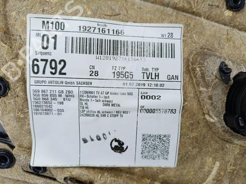 Bageste venstre beklædning VW GOLF VII Variant (BA5, BV5) 1.6 TDI | BP30721350C60