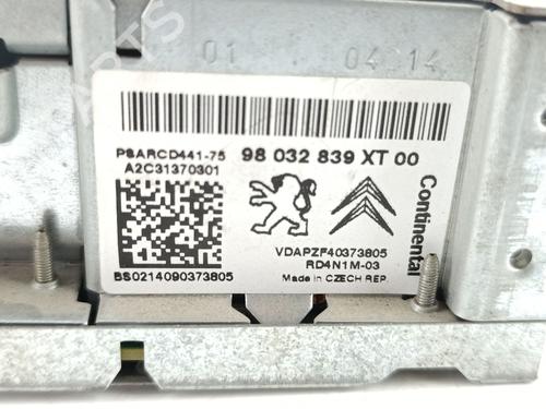 Radio PEUGEOT PARTNER Box Body/MPV 1.6 HDi / BlueHDi 75 | BP27322070E6 