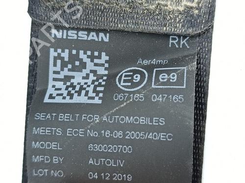 Front right seatbelt NISSAN NV200 Van e-NV (ME0N) | BP36042509I25 - Image 2