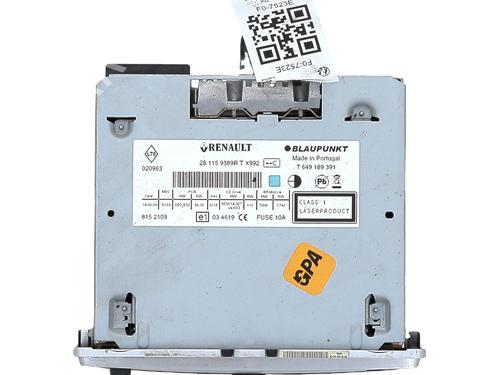 Radio RENAULT MEGANE III Hatchback (BZ0/1_, B3_)  | BP27552371E6 
