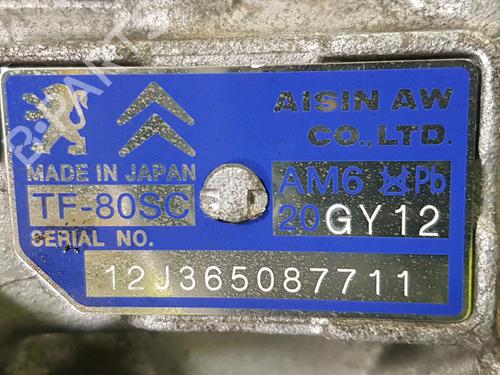 Gearbox PEUGEOT 3008 I MPV (0U_) 2.0 HDi | BP29552262M3 