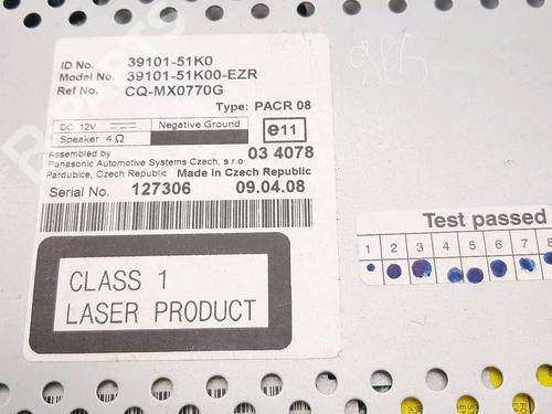 Radio SUZUKI SPLASH (EX) 1.0 (A5B310) | BP10455366E6