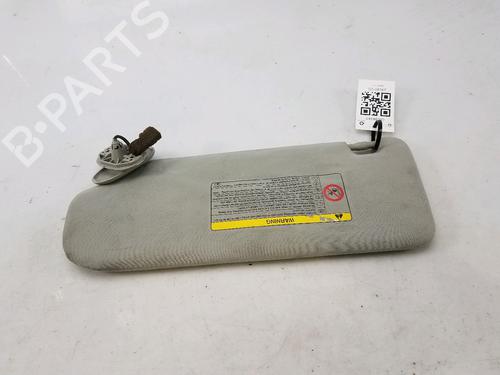 Right sun visor TOYOTA AVENSIS (_T25_) 2.2 D-4D (ADT251_) (150 hp) 13031939