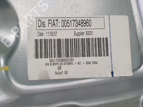 Front left window mechanism FIAT IDEA (350_) 1.9 JTD | BP29902995C22 