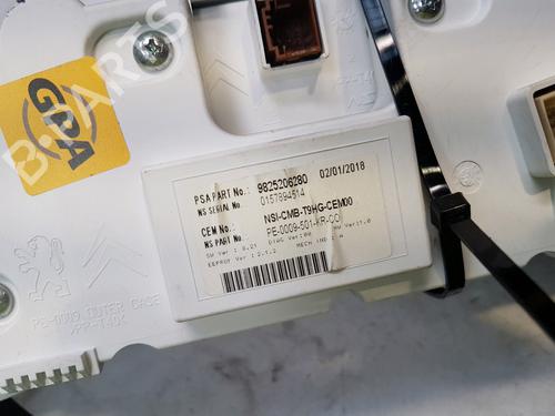 Instrument cluster PEUGEOT 308 II (LB_, LP_, LW_, LH_, L3_) 1.2 THP 130 | BP15267364C47 