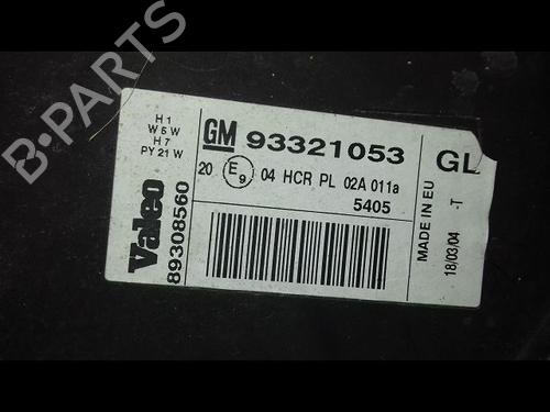 Left headlight OPEL MERIVA A MPV (X03) 1.6 (E75) | BP16355777C28 