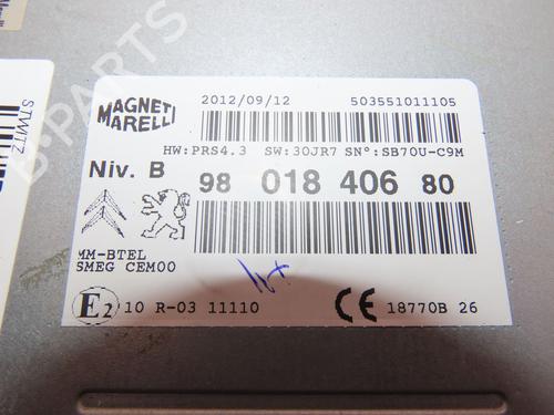 Used Radio PEUGEOT 208 I (CA_, CC_) 1.4 HDi (68 hp) 17802554