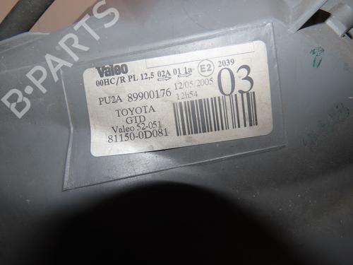 Left headlight TOYOTA YARIS (_P1_) 1.3 (SCP12_, SCP13_, SCP12R, SCP13R) | BP34049314C28 - Image 3