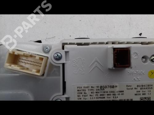 Instrument cluster PEUGEOT 2008 I (CU_) 1.6 HDi | BP9073070C47 