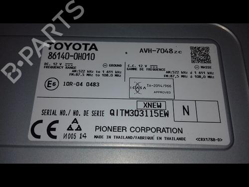 Display monitor TOYOTA AYGO (_B4_) 1.0 (KGB40) | BP30949609C48