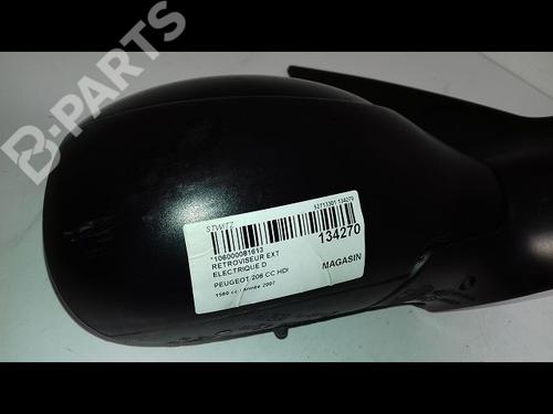 Right mirror PEUGEOT 206 CC (2D) 1.6 HDi 110 | BP11395109C27 