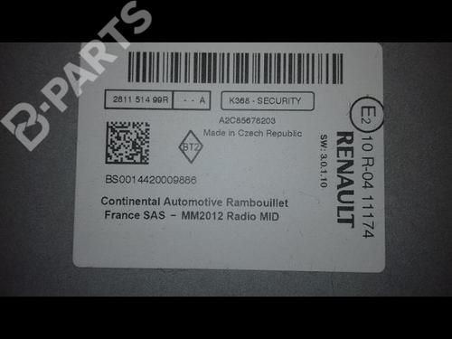 Radio RENAULT ZOE (BFM_) ZOE | BP11628521E6 