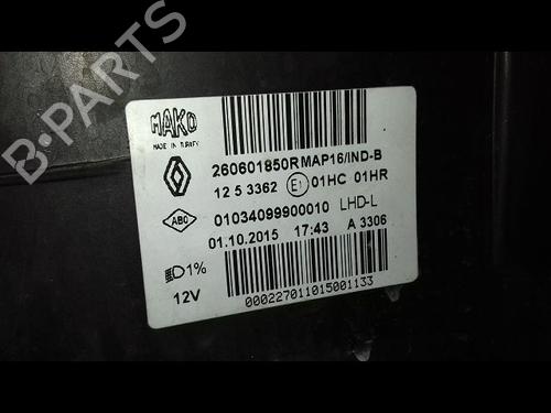 Used Left headlight Left headlight RENAULT CLIO IV (BH_) 1.5 dCi 75 (75 hp) 33136466 33136466