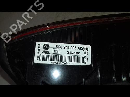 Used Left tailgate light VW GOLF VII (5G1, BQ1, BE1, BE2) 1.6 TDI (110 hp) 29441983