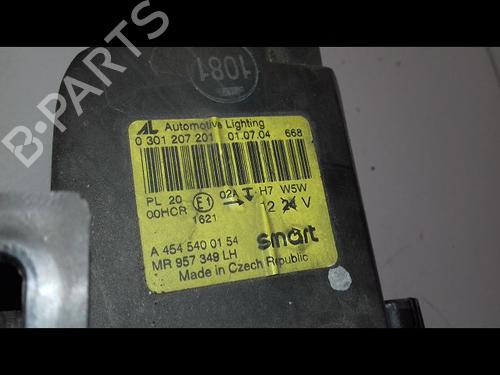 Venstre forlygte SMART FORFOUR (454) 1.3 (454.031) (95 hp) 18543548
