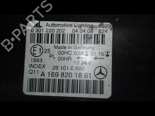Right headlight MERCEDES-BENZ B-CLASS Sports Tourer (W245) B 200 CDI (245.208) | BP14955216C29 