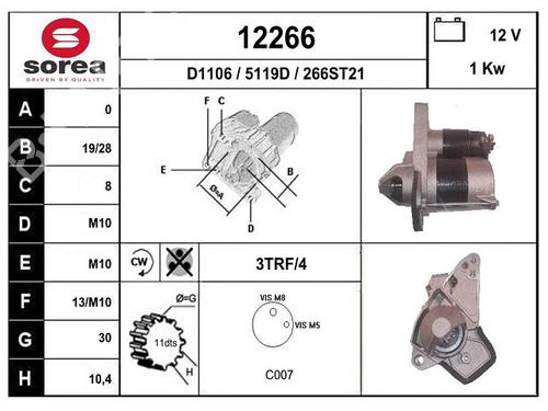 Used Starter RENAULT CLIO IV (BH_) 0.9 TCe 90 (BHNF, BHMA, BHMH, BHJK, BHJR) (90 hp) 8963019