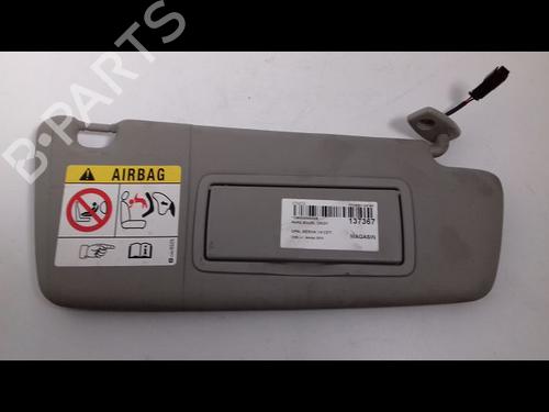 Right sun visor OPEL MERIVA B MPV (S10) 1.6 CDTI (75) 39022038