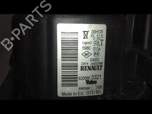 Left headlight RENAULT CLIO III (BR0/1, CR0/1) 1.2 16V (BR0P, CR0P) | BP30950139C28 
