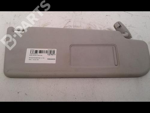 Left sun visor SKODA ROOMSTER (5J7) 1.9 TDI (105 hp) 8972759