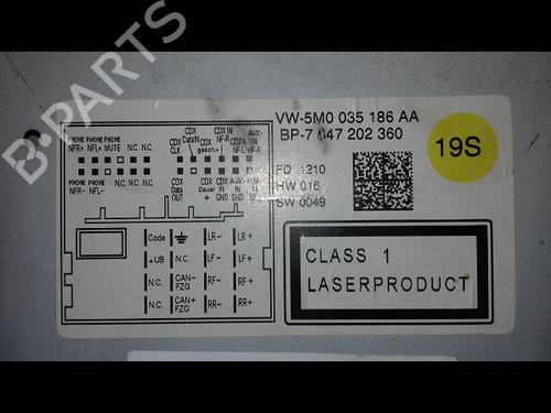 Radio VW POLO V (6R1, 6C1) 1.6 TDI | BP29224285E6 