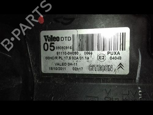 Højre forlygte CITROËN C1 (PM_, PN_) 1.0 (68 hp) 29216833