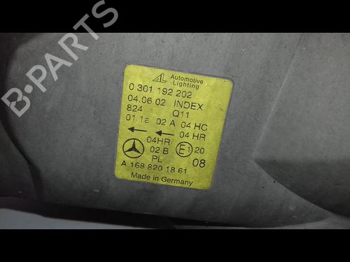 Used Right headlight MERCEDES-BENZ A-CLASS (W168) A 170 CDI (168.009, 168.109) (95 hp) 23196198