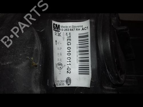 Right headlight OPEL ASTRA J (P10) 1.7 CDTI (68) | BP29226202C29 