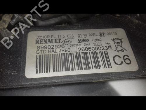 Left headlight RENAULT SCÉNIC III (JZ0/1_) 1.5 dCi | BP29226249C28 