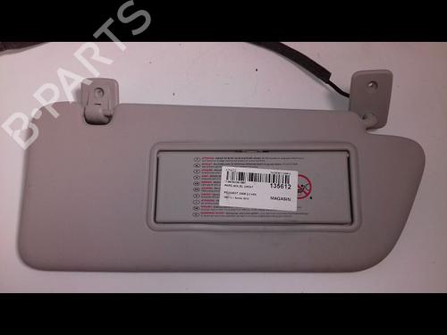 Right sun visor PEUGEOT 3008 MPV (0U_) 2.0 HDi Hybrid4 (0URHCA) (200 hp) 14955101