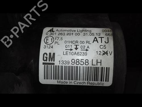 Left headlight OPEL ZAFIRA TOURER C (P12) 2.0 CDTi (75) | BP29216853C28