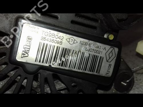 Used Alternator Alternator RENAULT CLIO III (BR0/1, CR0/1) 1.2 16V (BR02, BR0J, BR11, CR02, CR0J, CR11) (75 hp) 39387095 39387095