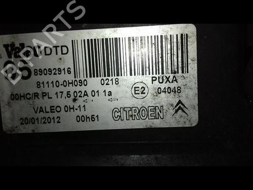Used Right headlight Right headlight CITROËN C1 (PM_, PN_) 1.0 (68 hp) 36543150 36543150