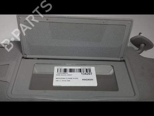 Used Left sun visor MERCEDES-BENZ S-CLASS (W221, V221) S 320 CDI (221.022, 221.122) (235 hp) 13214306