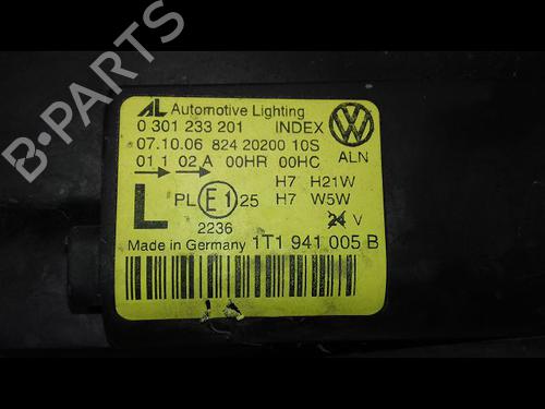 Used Left headlight VW TOURAN (1T1, 1T2) 2.0 TDI (140 hp) 15378456