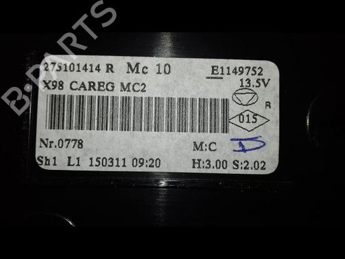 Used Climate control Climate control RENAULT CLIO IV (BH_) 0.9 TCe 90 (BHNF, BHMA, BHMH, BHJK, BHJR) (90 hp) 36758357 36758357