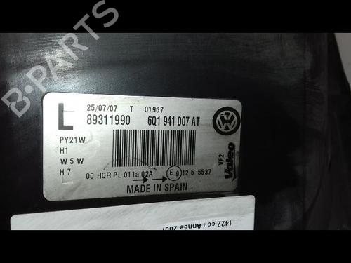 Used Left headlight VW POLO IV (9N_, 9A_) 1.4 TDI (70 hp) 17100702