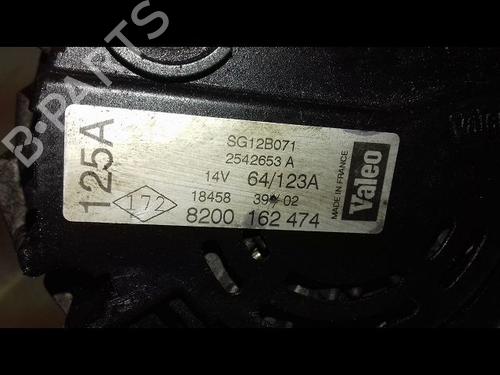 Used Alternator RENAULT LAGUNA II (BG0/1_) 1.9 dCi (BG08, BG0G) (120 hp) 8963921