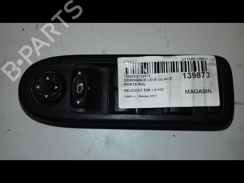 Used Left front window switch PEUGEOT 508 I (8D_) 1.6 HDi (112 hp) 29225450