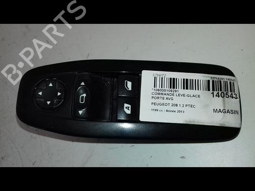 Used Left front window switch PEUGEOT 208 I (CA_, CC_) 1.2 VTI 82 (82 hp) 18968322