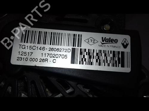 Used Alternator RENAULT KANGOO / GRAND KANGOO II (KW0/1_) 1.5 dCi 90 (KW05, KW08, KW0G, KW11) (90 hp) 11944619