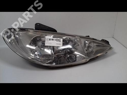 right-headlight-peugeot-206-cc-2d-16-16v-2dnfuf-2dnfur-6205s9-2000-2001-2002-2003-2004-2005-2006-2007-2008-10314905 main image