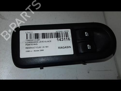 Used Left front window switch RENAULT CLIO III (BR0/1, CR0/1) 1.6 16V (BR05, BR0B, BR0Y, BR15, BR1J, BR1M, BR1Y, CR0B,... (112 hp) 26227350