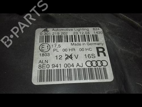 Højre forlygte AUDI A4 B7 Avant (8ED) 2.0 TDI 16V (140 hp) 29216837