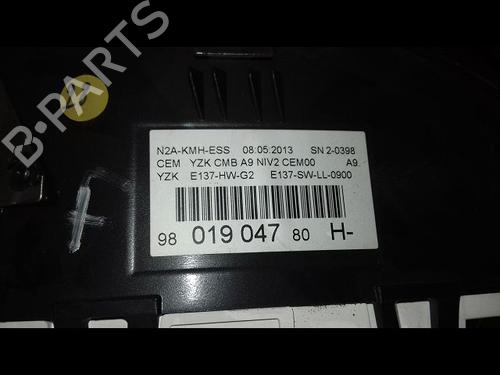 Used Instrument cluster PEUGEOT 208 I (CA_, CC_) 1.2 VTI 82 (82 hp) 27975592