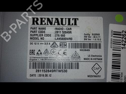 Radio DACIA SANDERO II TCe 90 (B8M1, B8MA, B8AC) | BP29224292E6 